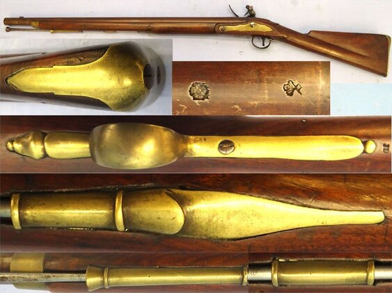Raper (Leeds) British Officers Musket Bore, Model 1799 Eliott Yeomanry Flintlock Carbine by Raper of Leeds. Sn - 21879 Single Shot .75 Cal Muzzleloader Rifle