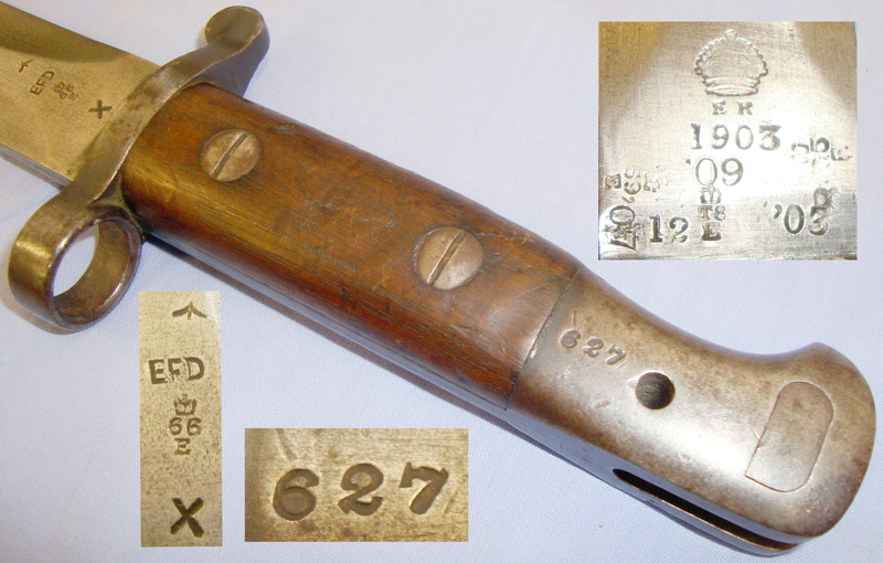 British ‘1903’ Pattern Bayonet and MkI Scabbard. BAYO 793. Bayonet