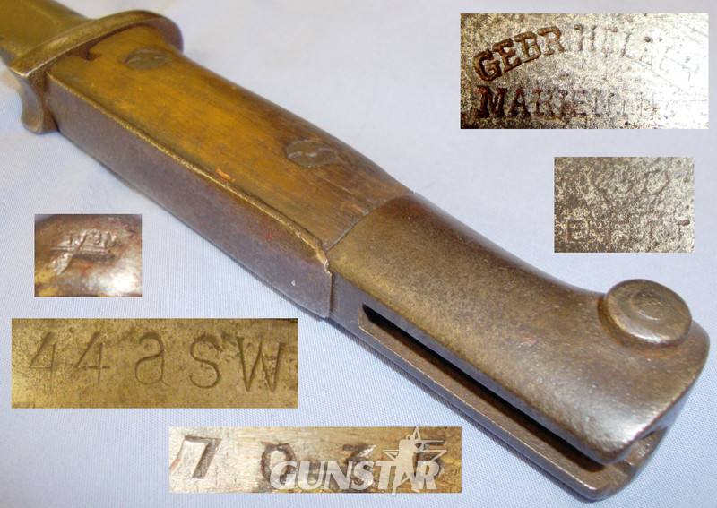 Scarce** German ‘S1914’ Sawback Bayonet and Scabbard. BAYO 558. Bayonet