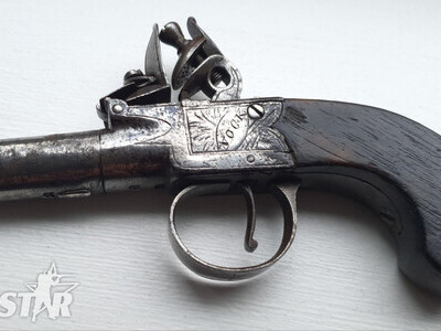 Henry Nock Flintlock pocket pistol 50 Bore/gauge Single Shot