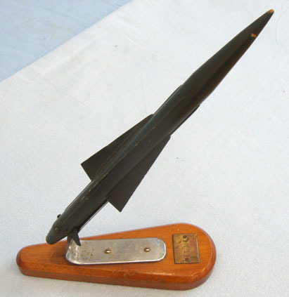 Desk Top Prototype of a Rapier Missile ET316, Mounted on a Teak Plinth With Bras Desk Top Prototype of a Rapier Missile ET316, Mounted on a Teak Plinth With Bras Other Accessory