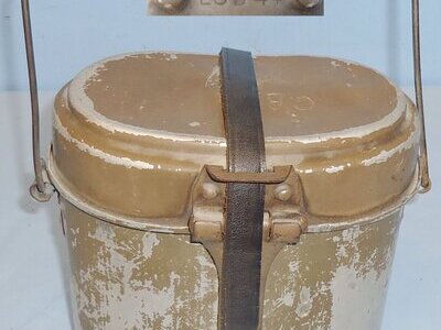 Rare* WWII M31 German Messkit by Manufacturer Eduard Sommerfield Berlin (ESB 44). MISC 1022. Rare* WWII M31 German Messkit by Manufacturer Eduard Sommerfield Berlin (ESB 44). MISC 1022.  Antique & Militaria