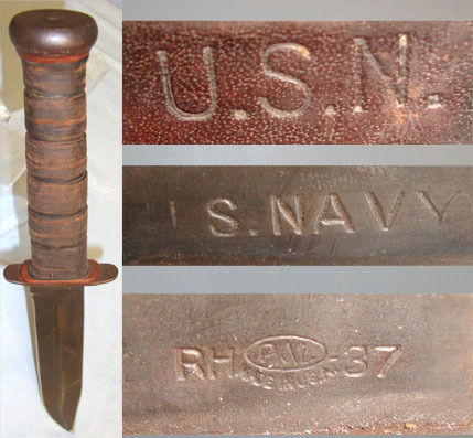  PAL Blade & Tool Company Plattsburg New York U.S. Navy MK 2 Fighting Knife By PAL (PAL Blade & Tool Company Plattsburg New Yo