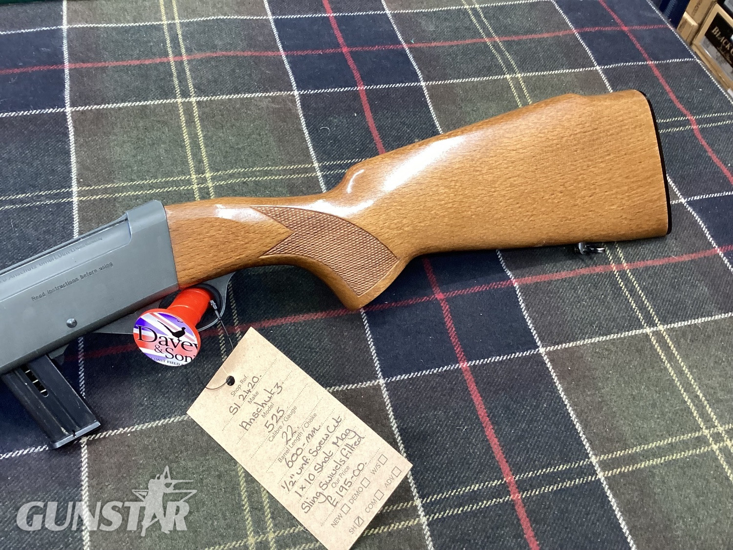 J.G. Anschütz MODEL 525 S/A Semi-Auto .22 Rifle - {CATEGORY}