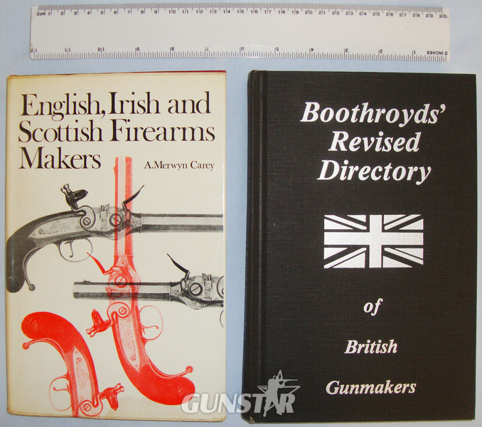 A Set of Two Books : English, Irish & Scottish Firearms Makers by ‘A.Merwyn Carey’ and Boothroyds Revised Directory of British Gunmakers by ‘Geoffrey & Susan Boothroyd’. BO 416 A Set of Two Books : English, Irish & Scottish Firearms Makers by ‘A.Merwyn Carey’ and Boothroyds Revised Directory of British Gunmakers by ‘Geoffrey & Susan Boothroyd’. BO 416 Other Accessory in 