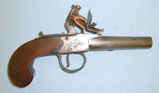 Marshall & Weatherhead 54 Bore Flintlock Pocket Pistol With Screw Off Barrel .54 Cal Muzzleloader Muzzleloader