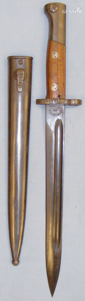 Scarce* Yugoslavian M1924 Bayonet and Matching Number Scabbard. BAYO 290 Bayonet in 