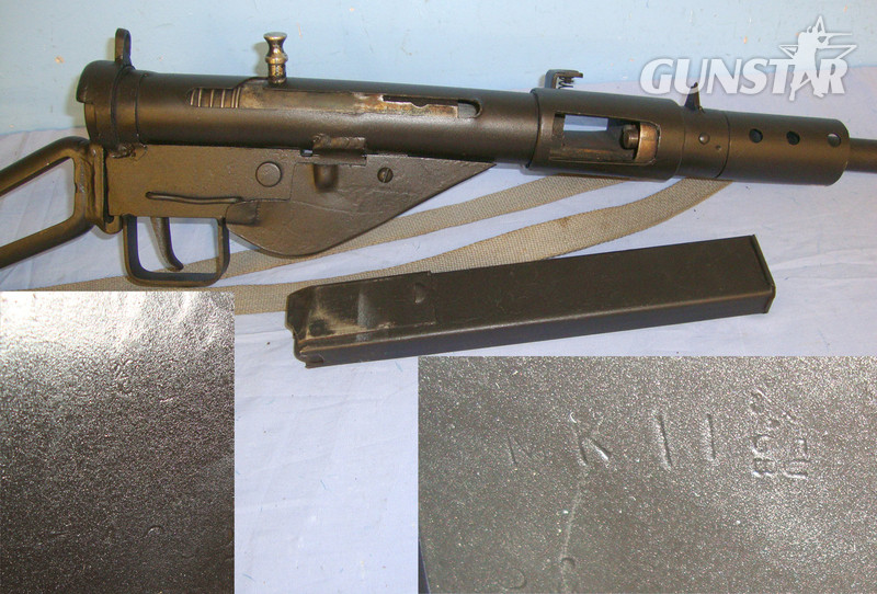 Spear & Jackson With Skeleton Stock & Webbing Sling. **UK/EU 2023 DEACTIVATION CERTIFICATED** None  Submachine Gun