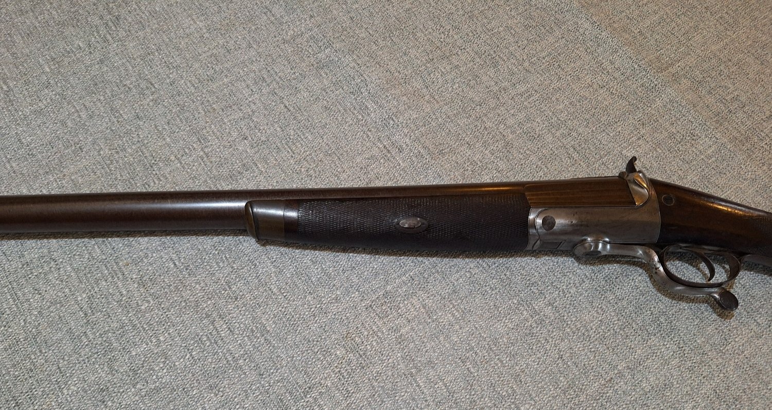 {CATEGORY} - Cogswell & Harrison 8 Bore Pinfire Single Barrel 8 Bore/gauge