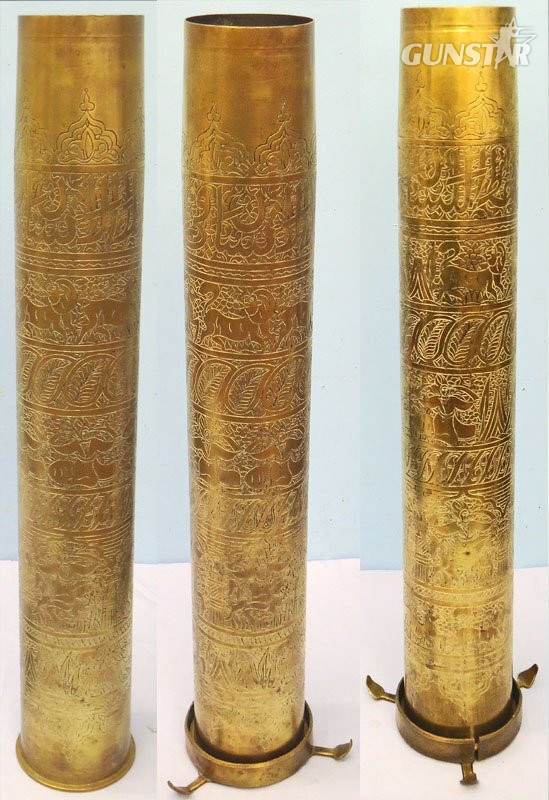 DEACTIVATED INERT. Iraqi War Bring Back by Fast Jet Pilot, Modern Trench Art Soviet Made 85mm Anti Aircraft Gun (80x629R) Cartridge Case. Sn - 22906 DEACTIVATED INERT. Iraqi War Bring Back by Fast Jet Pilot, Modern Trench Art Soviet Made 85mm Anti Aircraft Gun (80x629R) Cartridge Case. Sn - 22906 Antique & Militaria in 