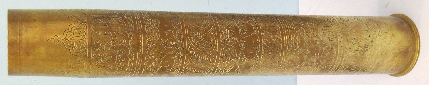 DEACTIVATED INERT. Iraqi War Bring Back by Fast Jet Pilot, Modern Trench Art Soviet Made 85mm Anti Aircraft Gun (80x629R) Cartridge Case. Sn - 22906 DEACTIVATED INERT. Iraqi War Bring Back by Fast Jet Pilot, Modern Trench Art Soviet Made 85mm Anti Aircraft Gun (80x629R) Cartridge Case. Sn - 22906 Antique & Militaria 