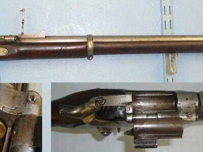 Royal Small Arms Factory (Enfield) To The 59th (2nd Nottinghamshire) Regiment & 1 x Inert Deact Round. Sn 22131 Single Shot .577 Snider Rifle