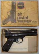 Webley & Scott Boxed, Webley Premier \'E\' Series .22 Calibre Air Pistol. AI 619. .22