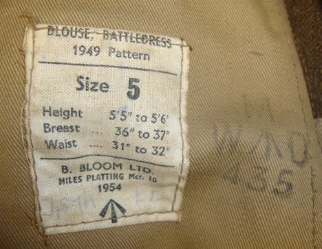 British 2nd Lieutenant\'s, 1949 Pattern South Staffordshire Glider Troops Battledress By Bloom Manchester. U 359. British 2nd Lieutenant\'s, 1949 Pattern South Staffordshire Glider Troops Battledress By Bloom Manchester. U 359. Clothing