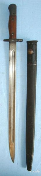 1907 Pattern, Australian, Lithgow, Bayonet & No.1 MK 2 Scabbard Marked Mangrovit Bayonet in 