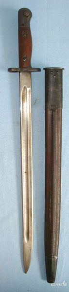 1907 Pattern, Australian, Lithgow, Bayonet & No.1 MK 2 Scabbard Marked Mangrovit Bayonet