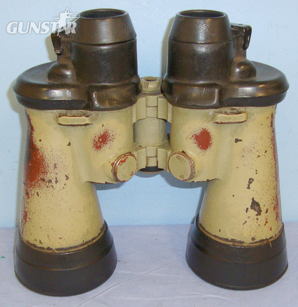  WW2, Nazi German Kriegsmarine Armoured, U-Boat Turret, \'U-Bootglas\' 7x 50 Binoculars By Carl Zeiss, Jena (blc). Sn 18685  Sight & Optic