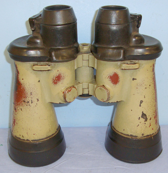  WW2, Nazi German Kriegsmarine Armoured, U-Boat Turret, \'U-Bootglas\' 7x 50 Binoculars By Carl Zeiss, Jena (blc). Sn 18685  Sight & Optic