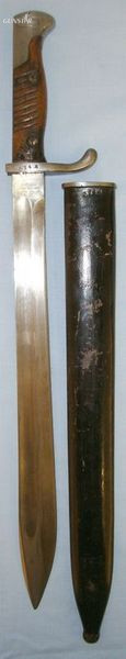 Schleutermann Remscheid , RARE MAKER, MATCHING NUMBERS, WW1 1917 Imperial German Bayonet
