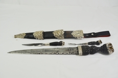 Antique Scottish Dirk and Scabbard Dagger