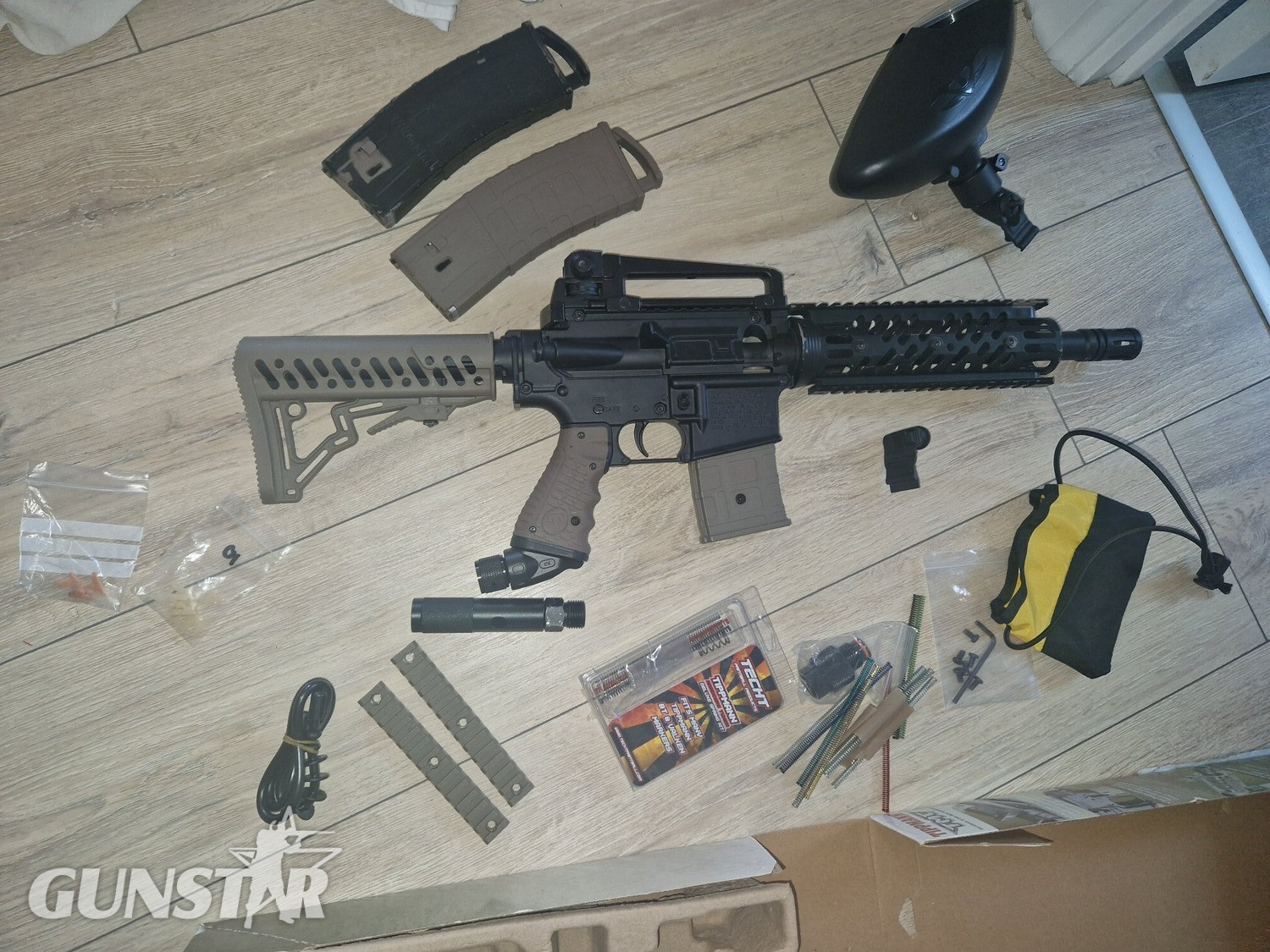 Tippmann tmc with carryhandle and extras .68 Paintball Markers Paintball Gun in 