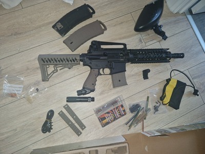 Tippmann tmc with carryhandle and extras .68 Paintball Markers Paintball Gun