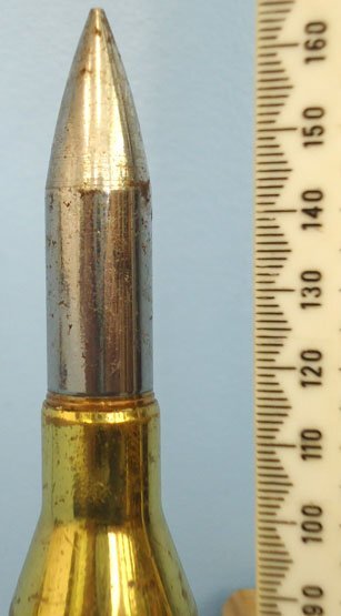  INERT DEACTIVATED. Rare WW2 Experimental American T17 .6” (15.2x114) AP (Armour Piercing) Drill Anti-tank Gun Round. - O 1000 Rare WW2 Experimental American T17 .6” (15.2x114) AP (Armour Piercing) Drill Anti-tank Gun Round. - O 1000  Other Ammunition