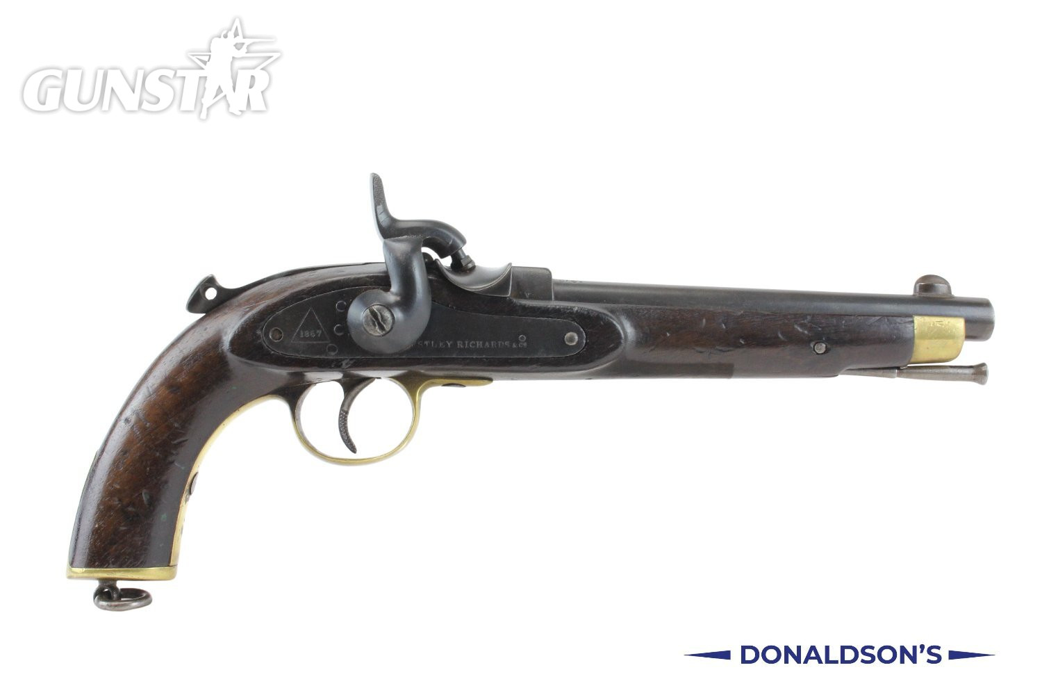 Westley Richards Monkey Tail .451 Pistol .45 Single Shot in 