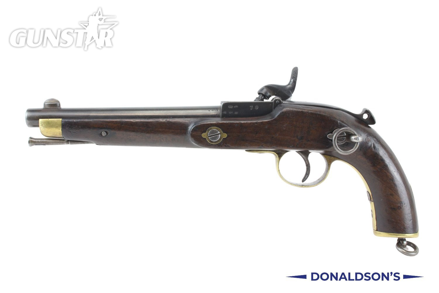  Westley Richards Monkey Tail .451 Pistol .45 Single Shot