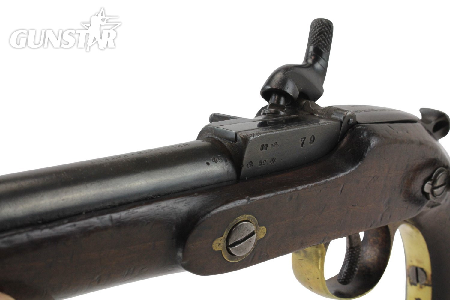 {CATEGORY} - Westley Richards Monkey Tail .451 Pistol .45 Single Shot in 