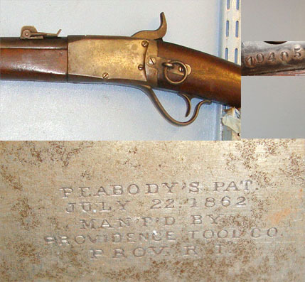  Providence Tool Company Peabody’s 1862 Patent Sharps & Hankins Model 1862 Army .45- Peabody Rim Fire Obs Single Shot .45 Rifle