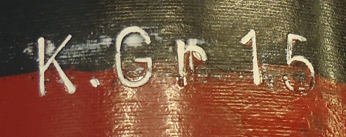 {CATEGORY} - INERT DEACTIVATED. Unfired, German WW1, 1915 Dated, 77mm (77x229R) K.Gr 15 High Explosive Round. O 2425 INERT DEACTIVATED. Unfired, German WW1, 1915 Dated, 77mm (77x229R) K.Gr 15 High Explosive Round. O 2425 Various Other Ammunition in 