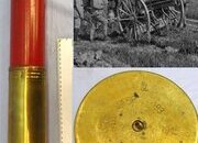 INERT DEACTIVATED. Unfired, German WW1, 1915 Dated, 77mm (77x229R) K.Gr 15 High Explosive Round. O 2425 INERT DEACTIVATED. Unfired, German WW1, 1915 Dated, 77mm (77x229R) K.Gr 15 High Explosive Round. O 2425 Various Other Ammunition
