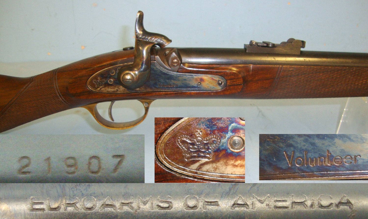 Royal Small Arms Factory (Enfield) By Euro Arms Of America**UK/EU 2018 DEACTIVATION CERTIFICATED** Sn 21578 Muzzleloader None Rifle