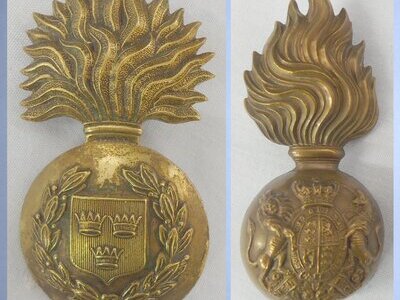 Pair* Original British Army ‘The Royal Scots Fusiliers’ Cap Badge & an ‘Irish Royal Fusiliers’ Victorian Glengarry Badge c1881-1896. 22434:7 Pair* Original British Army ‘The Royal Scots Fusiliers’ Cap Badge & an ‘Irish Royal Fusiliers’ Victorian Glengarry Badge c1881-1896. 22434:7 Antique & Militaria
