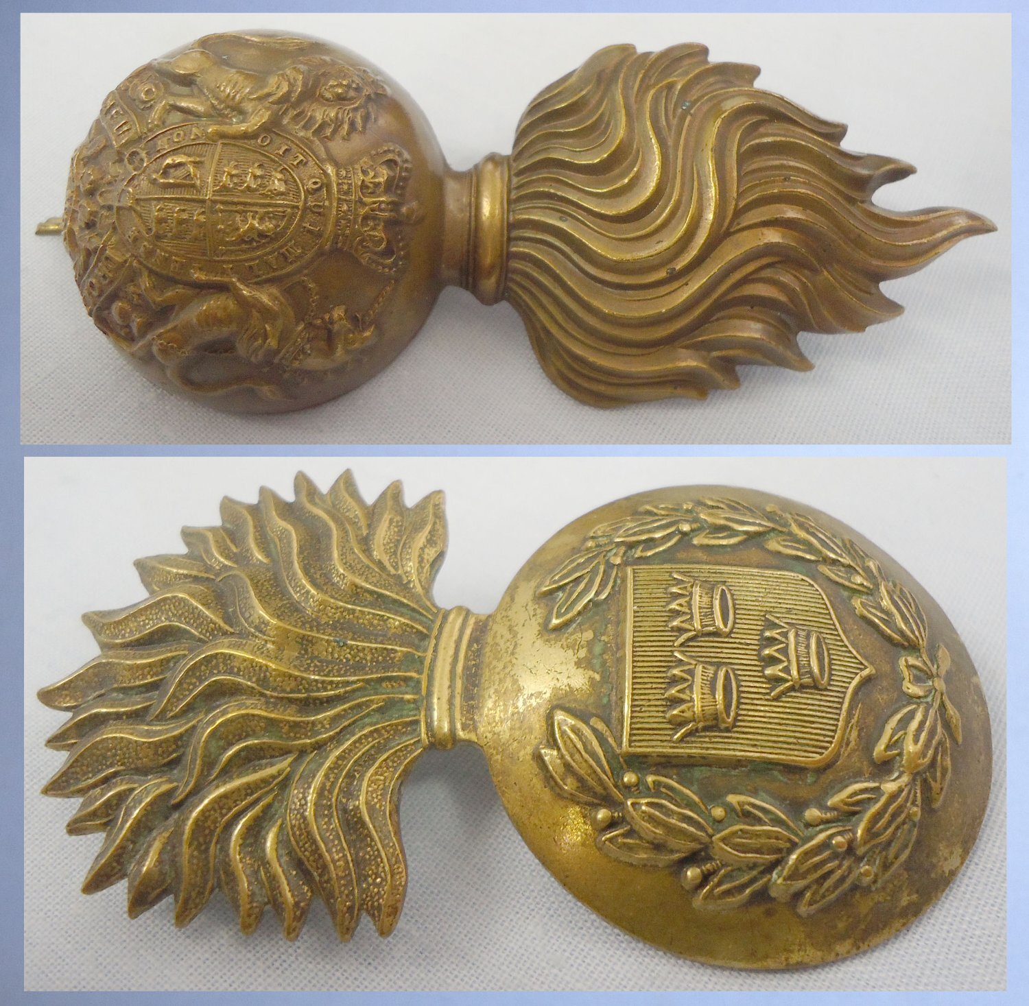 Pair* Original British Army ‘The Royal Scots Fusiliers’ Cap Badge & an ‘Irish Royal Fusiliers’ Victorian Glengarry Badge c1881-1896. 22434:7 Pair* Original British Army ‘The Royal Scots Fusiliers’ Cap Badge & an ‘Irish Royal Fusiliers’ Victorian Glengarry Badge c1881-1896. 22434:7 Antique & Militaria