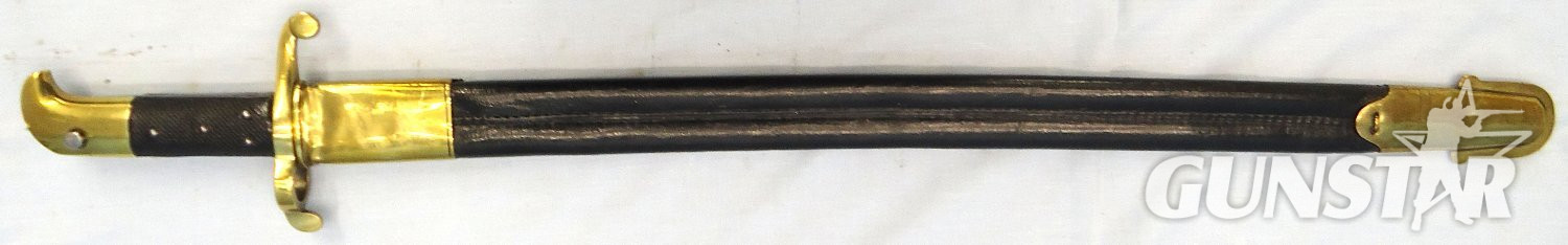 {CATEGORY} - S&K (Schnitzler & Kirschbaum), British Army Sappers, Miners & Engineers Pattern 1855, Post 185,8 Lancaster Rifle Pipeback Sword Bayonet By S&K (Schnitzler & Kirschbaum) & Scabbard. Sn - 23236 Bayonet in 