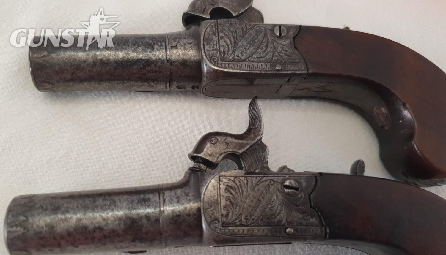 Thomas Spencer Matched pair percussion pocket pistols Obsolete Muzzleloader