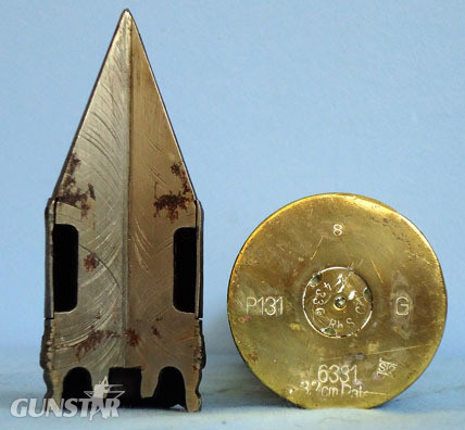 German WW2 3.7cm PAK 36 Round With An Unfired Quarter Sectioned Arrowhead Type P German WW2 3.7cm PAK 36 Round With An Unfired Quarter Sectioned Arrowhead Type P Antique & Militaria
