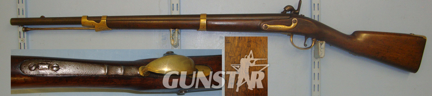  MAS (Manufacture d'Armes St. Etienne) Musket Carbine Regiment Marked ‘2G’. A 1082 Muzzleloader .75 Cal Muzzleloader Rifle