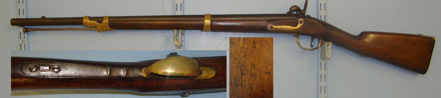  MAS (Manufacture d'Armes St. Etienne) Musket Carbine Regiment Marked ‘2G’. A 1082 Muzzleloader .75 Cal Muzzleloader Rifle