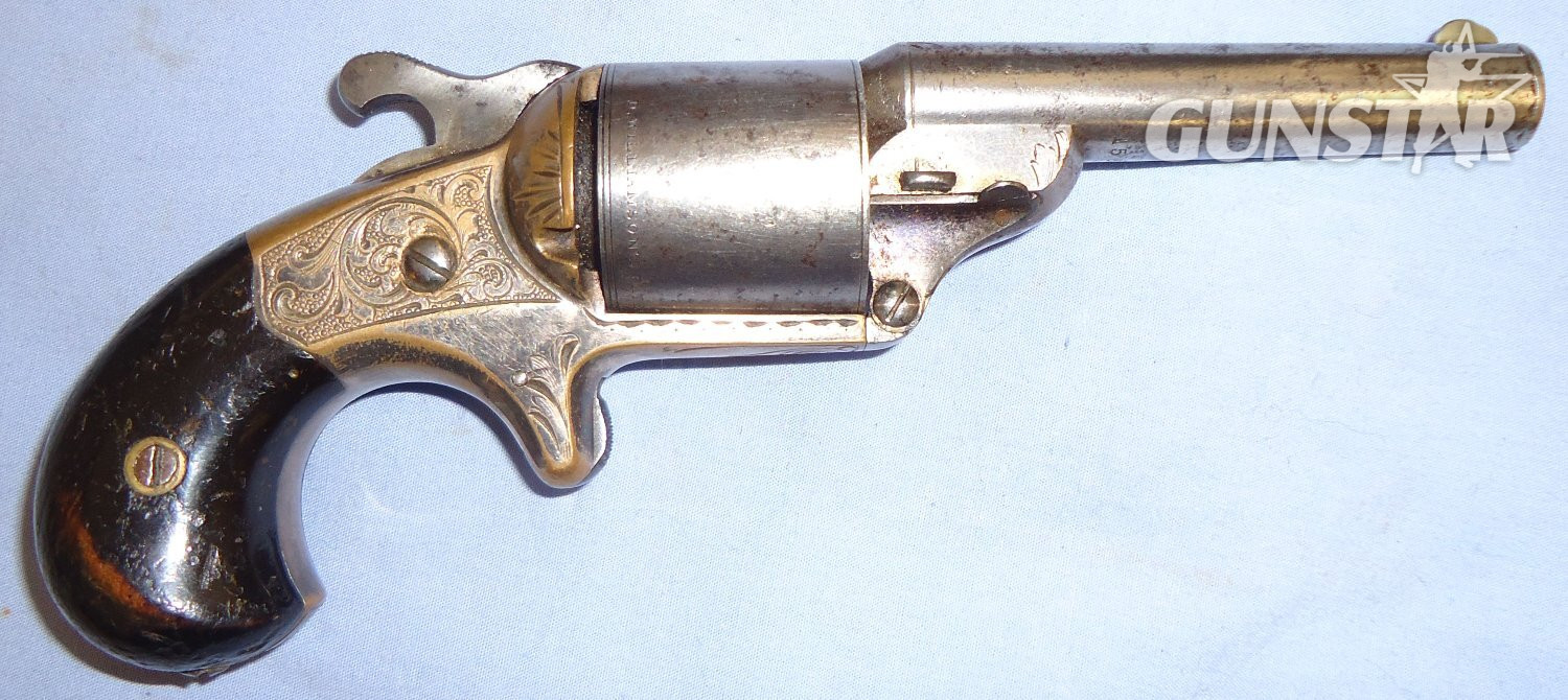  Moores / Williamsons American Civil War Era .32 Calibre Moores / Williamsons 1864 Patent 6 Shot Teat Fire Revolver. Sn 8761 .32 Revolver