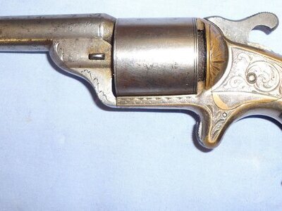 American Civil War Era .32 Calibre Moores / Williamsons 1864 Patent 6 Shot Teat Fire Revolver. Sn 8761 American Civil War Era .32 Calibre Moores / Williamsons 1864 Patent 6 Shot Teat Fire Revolver. Sn 8761 .32 Revolver