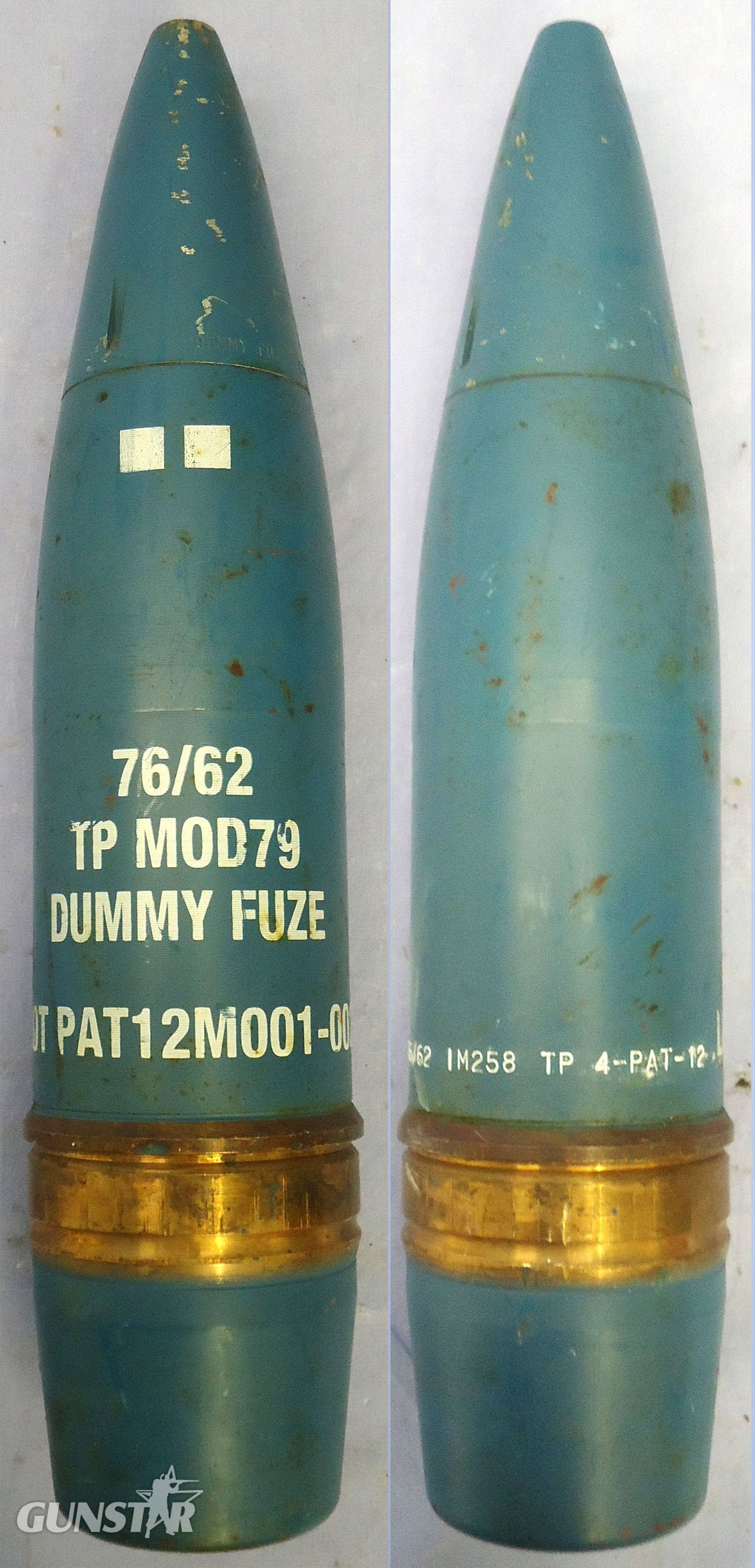  DEACTIVATED INERT. Unfired 76mm Oto Melara (76x636R) Practice High Explosive Round. - O 2303 DEACTIVATED INERT. Unfired 76mm Oto Melara (76x636R) Practice High Explosive Round. - O 2303 Various Other Ammunition