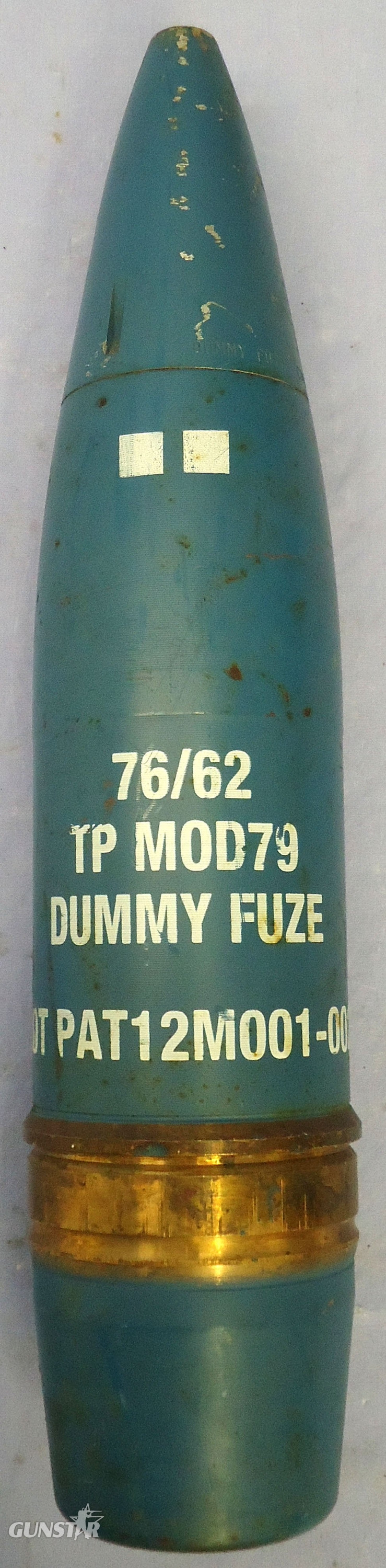 {CATEGORY} - DEACTIVATED INERT. Unfired 76mm Oto Melara (76x636R) Practice High Explosive Round. - O 2303 DEACTIVATED INERT. Unfired 76mm Oto Melara (76x636R) Practice High Explosive Round. - O 2303 Various Other Ammunition in 