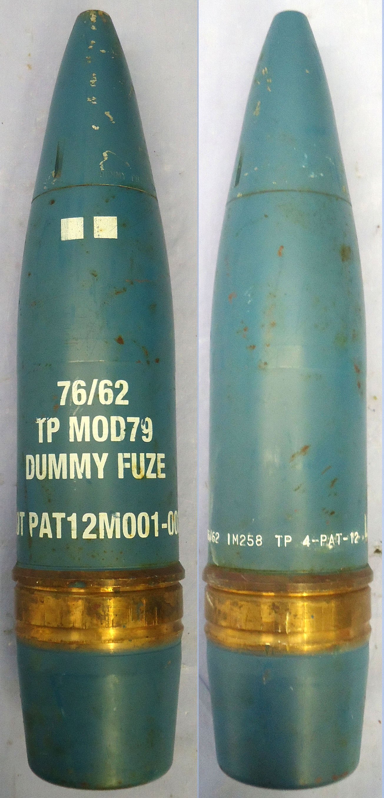  DEACTIVATED INERT. Unfired 76mm Oto Melara (76x636R) Practice High Explosive Round. - O 2303 DEACTIVATED INERT. Unfired 76mm Oto Melara (76x636R) Practice High Explosive Round. - O 2303 Various Other Ammunition