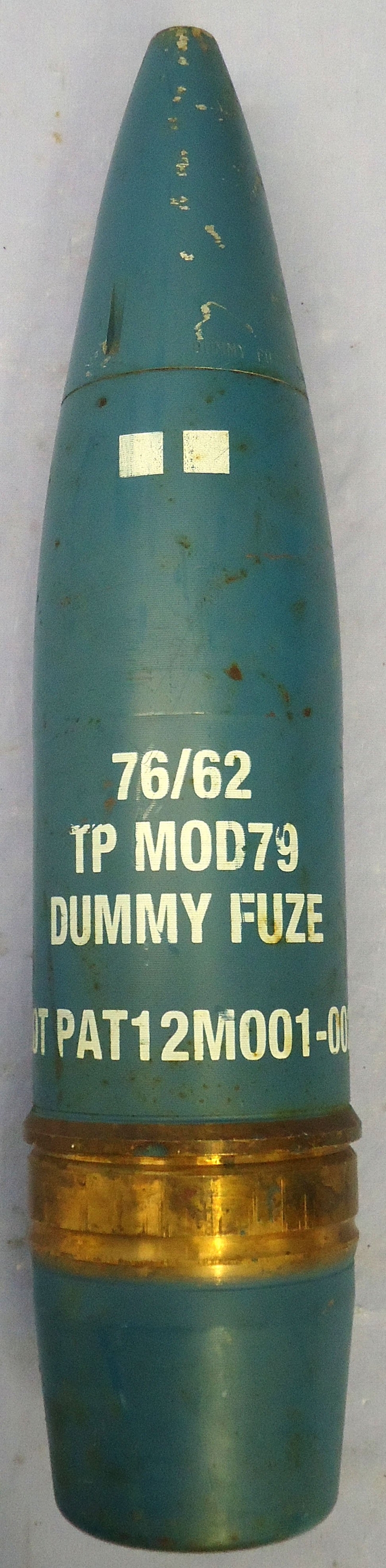 {CATEGORY} - DEACTIVATED INERT. Unfired 76mm Oto Melara (76x636R) Practice High Explosive Round. - O 2303 DEACTIVATED INERT. Unfired 76mm Oto Melara (76x636R) Practice High Explosive Round. - O 2303 Various Other Ammunition in 