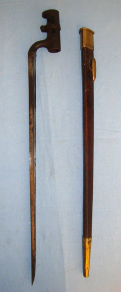  British 1853 Pattern Socket Bayonet & Scabbard. Bayonet