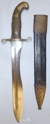  Scarce* Spanish M1907 Artillery Bolo Knife and Scabbard by Toledo Arms Factory. ED 2384. Knive