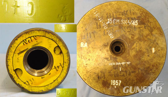 German Naval 15cm APCBC (Armour Piercing Capped Ballistic Capped Base Fused Proj Rare Original WW2 DEACTIVATED INERT Unfired WW2 German Naval 15cm APCBC (Armour  Antique & Militaria